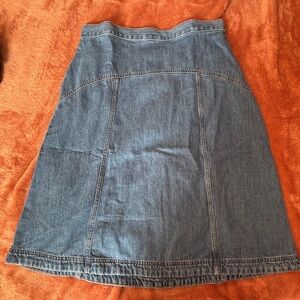 Old Navy Blue Denim A-Line Skirt